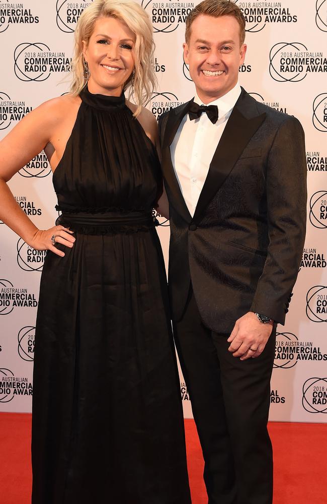 Grant Denyer with wife Chezzi. Picture: Lawrence Pinder