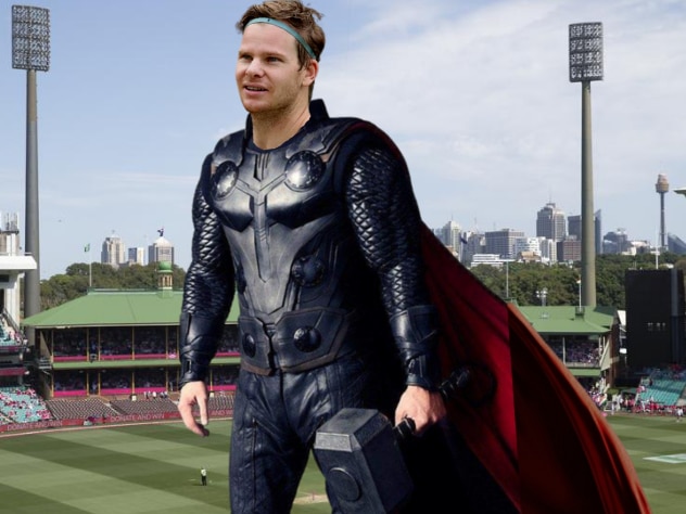 Steve Smith worked out with Thor's trainer to prepare for the summer of cricket.