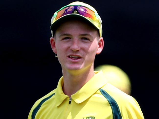 Austin Waugh fields  for the Ponting XI in a T20 game between the Ponting XI Australian under 17's and the Gilchrist XI Australian Under 19's at the SCG .Picture : Gregg Porteous