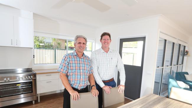 Former FSG executive David Weatherall is pictured with Savills’ James Stevenson during the marketing campaign for 4 Bambarra St and prior to administrators taking over FSG. Photo: Richard Gosling