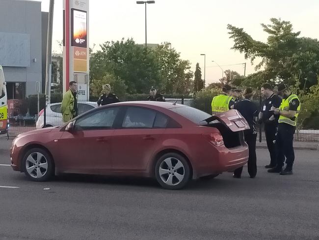 A man has suffered multiple injuries after he was hit by a car outside Stockland shopping centre.