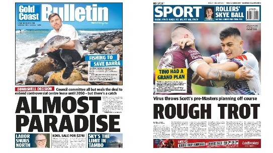 Tomorrow’s front and back pages tonight