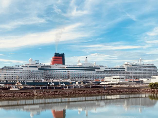 Cunard's cruise ship Queen Anne in Darwin Harbour