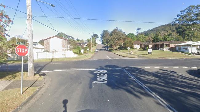 Michael David Maher, 31, drove through the stop-sign intersection of Deane and Hanlan streets, Narara, during a police pursuit. Picture: Google