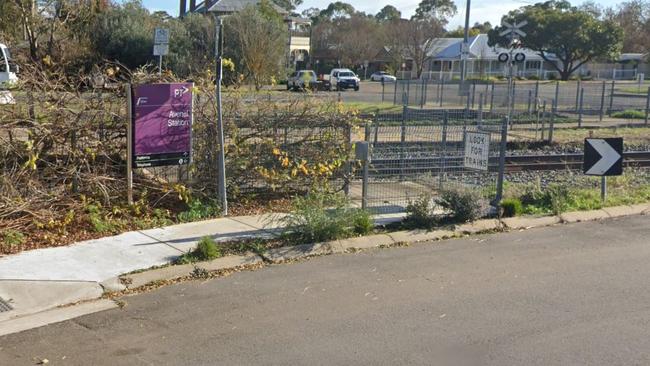A young girl on her bike has collided with the side of a train near Avenel Railway Station.