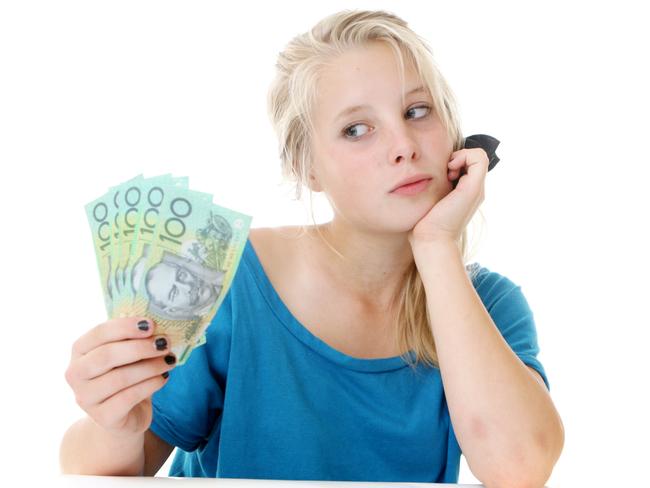 A shocking 71 per cent of teens worry they are making poor ­financial decisions.