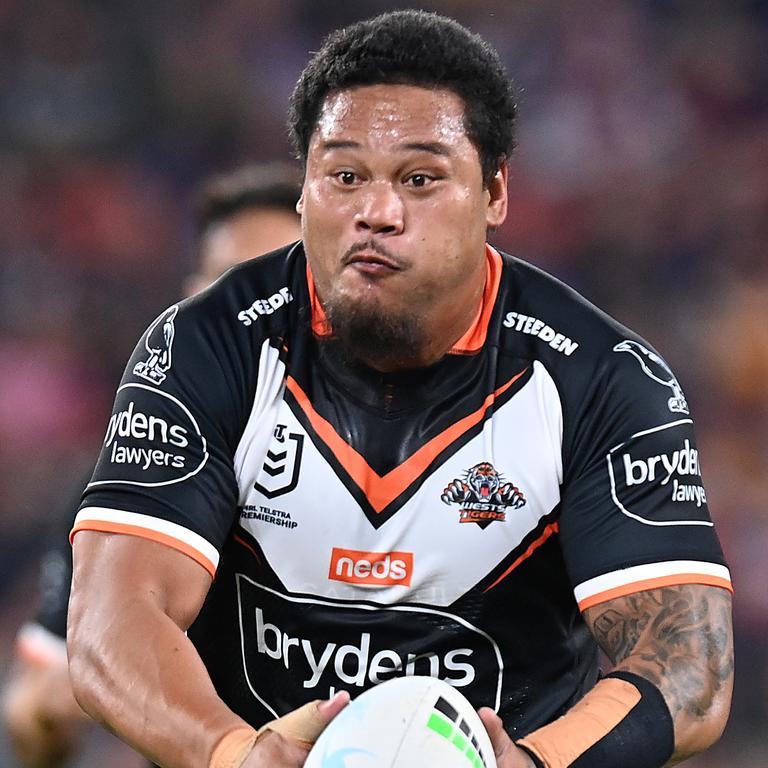 Joey Leilua is a devastating runner but could he handle the workrate in the backrow? Picture: Bradley Kanaris/Getty Images