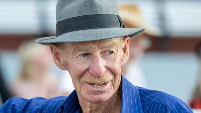 Larrkin WA trainer Bernie Miller, who spent decades working on powerlines, is living the dream with Jokers Grin in the $5m The Quokka at Ascot on Saturday. Picture: Western Racepix.