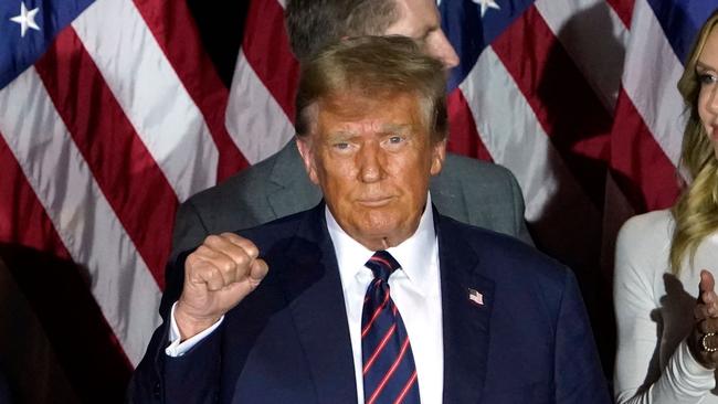 Republican presidential hopeful and former US President Donald Trump in Nashua, New Hampshire, on Wednesday. Picture: AFP