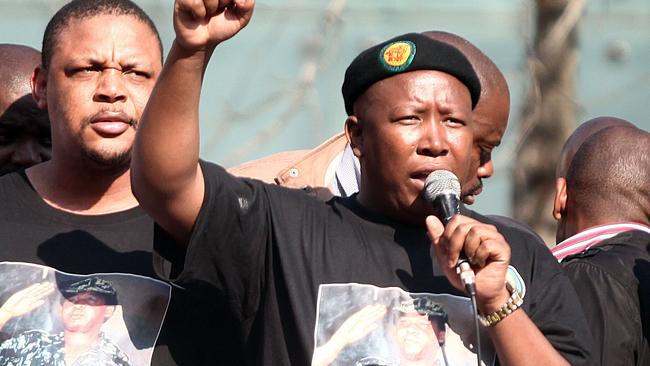 Economic Freedom Fighters leader Julius Malema.