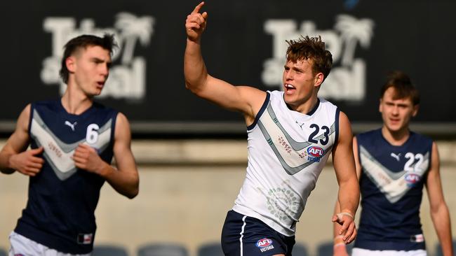 Inside midfielder George Stevens is tipped to fall somewhere between picks 20 and 40 in the national draft. Picture: Getty Images