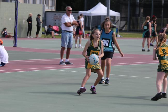 The Netball Qld Primary Schools Cup grand finals are being held at the Hinterland District Netball Association at Mudgeeraba. Picture: Mike Batterham.