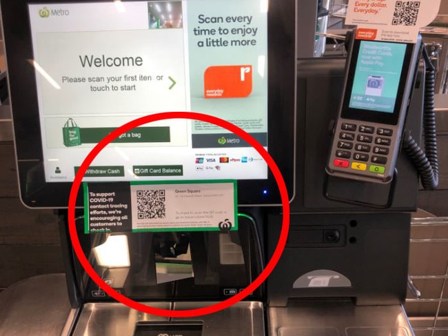 New detail spotted at Woolies checkouts. Picture: news.com.au