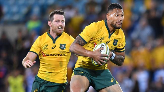 Israel Folau will be a key figure for the Wallabies against the Springboks. Picture: AAP