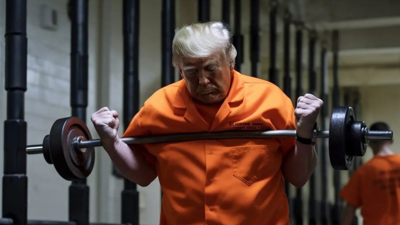 Images of Donald Trump lifting weights in a prisoner’s jumpsuit and attempting to escape authorities have now flooded the internet in the wake of his most recent scandal.