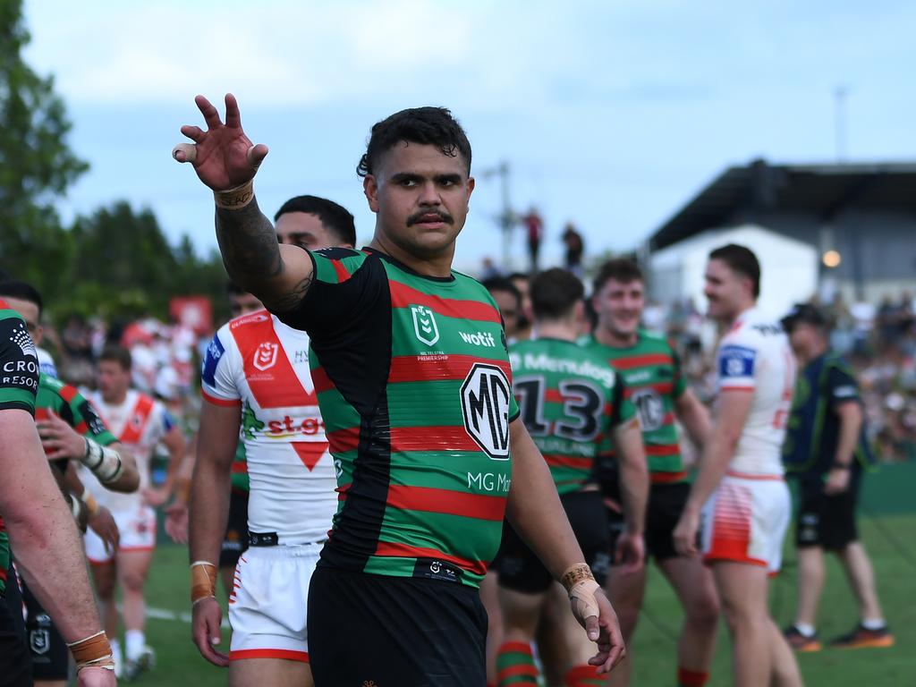 Latrell Mitchell of the Rabbitohs. Photo: Emily Barker/Getty Images