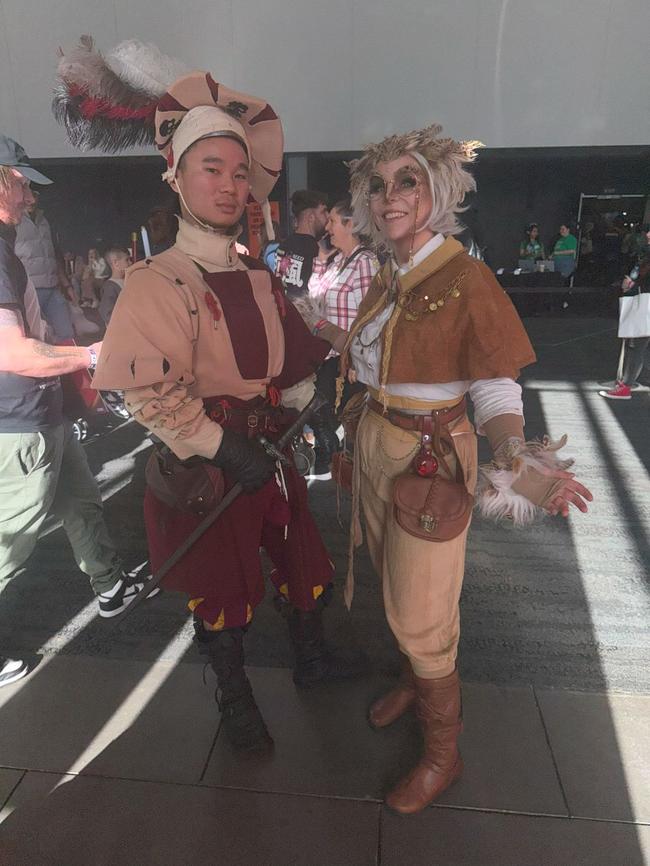 Melvine Lai and Miss Twisted attend the Oz Comic Con Melbourne at the Melbourne Convention & Exhibition Centre on Sunday, June 08, 2025. Picture: Jack Colantuono