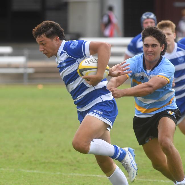 QLD Rugby Union State Championships (17-18 years boys) at the Townsville Sports Precinct. Friday May 23. Northern against Peninsular. Picture: Evan Morgan