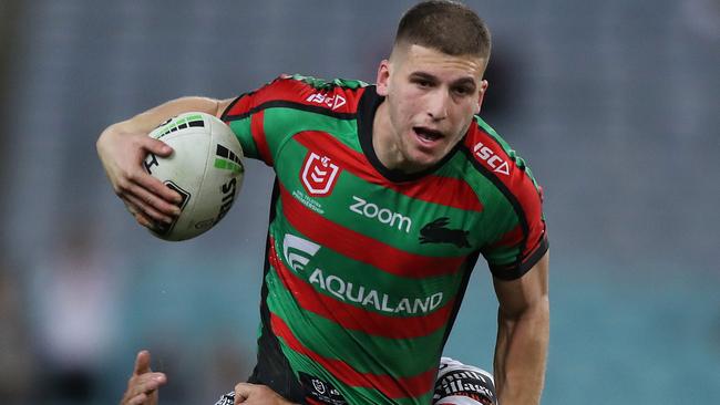 Souths Adam Doueihi during the South Sydney v St George NRL match at ANZ Stadium, Homebush. Picture: Brett Costello