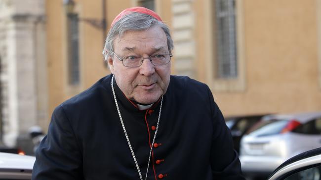 Cardinal George Pell in Rome. ‘Claims that Cardinal Pell is refusing to attend the royal commission or to face victims of sexual abuse are false and ridiculous,’ his spokesman says.