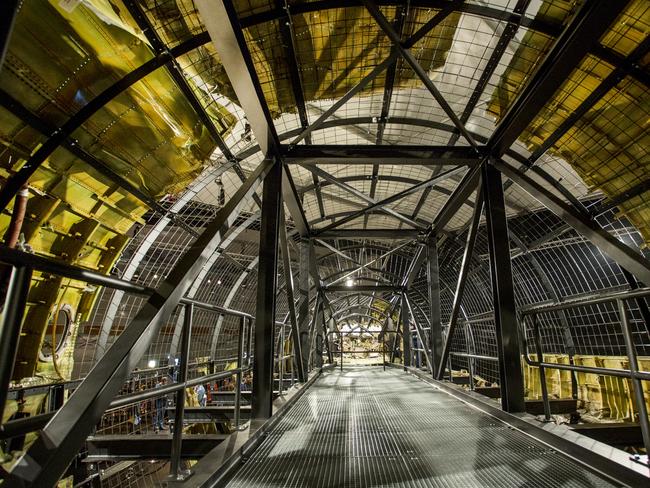 inside MH17...  at the Gilze-Rijen airbase in Holland. Picture: Ella Pellegrini