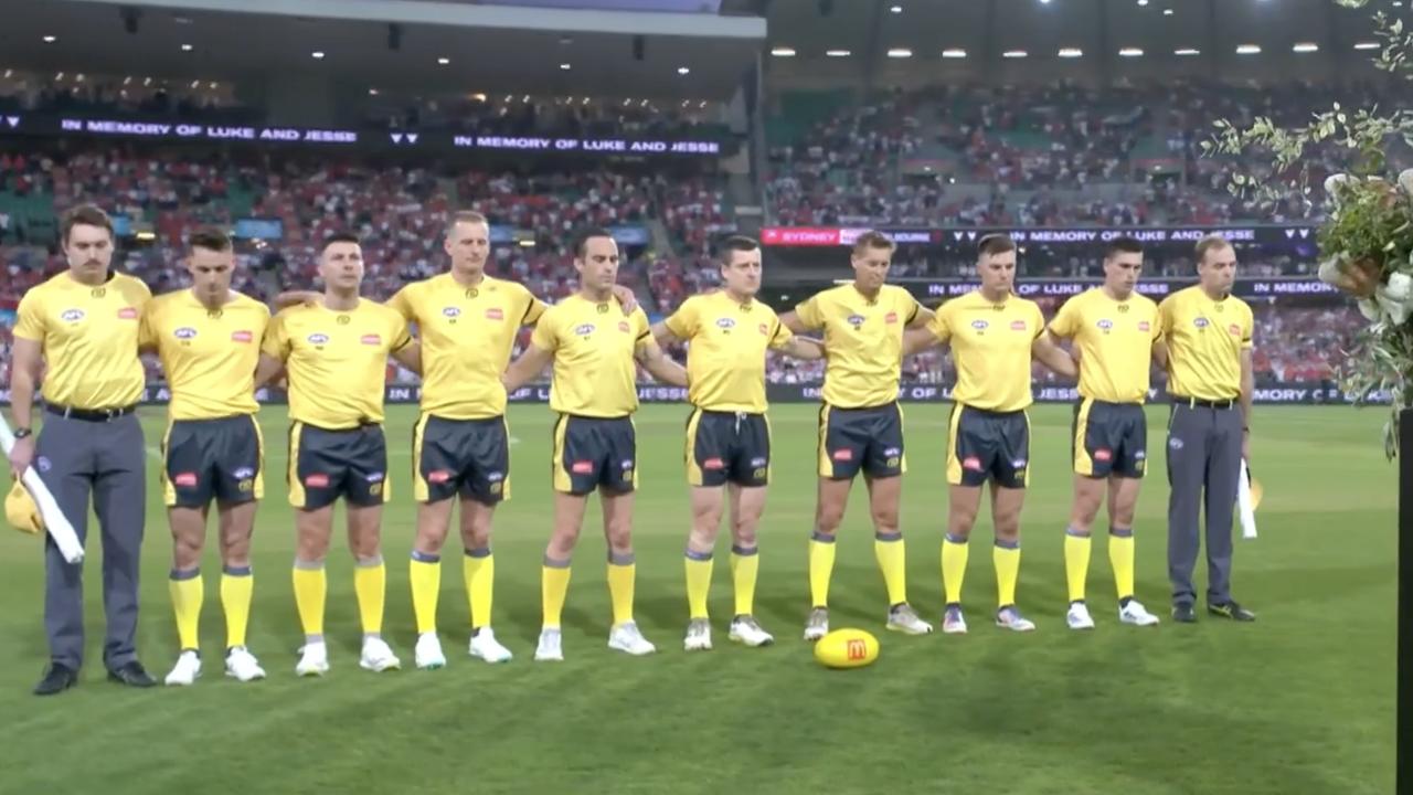 AFL pays emotional tribute to slain couple Jesse Baird and Luke Davies ...