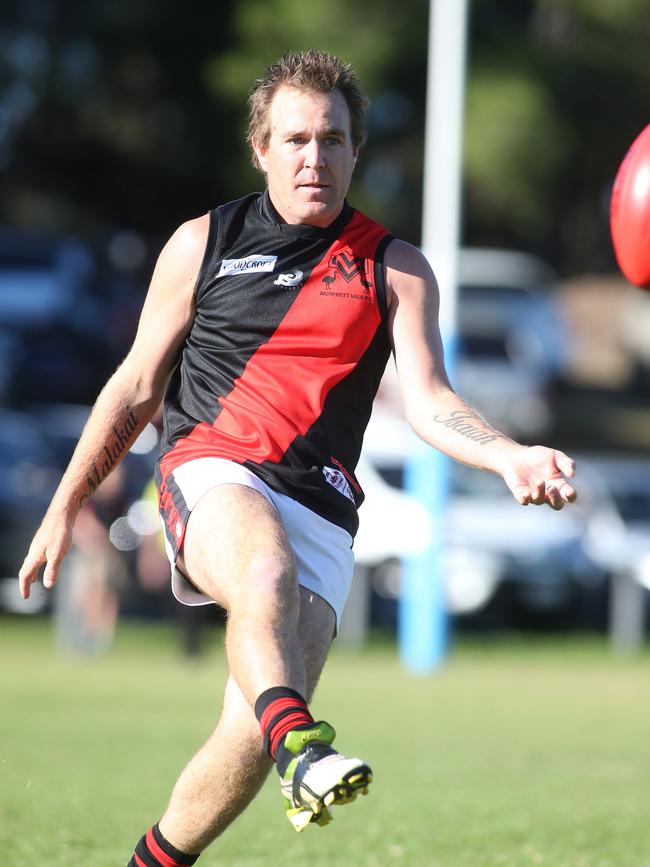 Nathan Bayly is back at Morphett Vale to play under his brother, Braden. Picture: Stephen Laffer