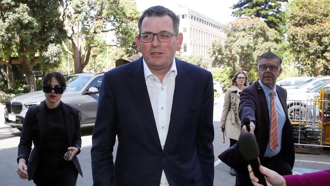 Former Victorian Premier, Dan Andrews, announced his resignation last year. Picture: David Crosling