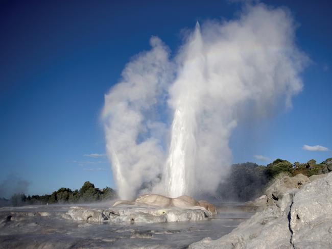 The Whakarewarewa Thermal area in Rotorua, New Zealand is one of many geological diverse regions in the country.