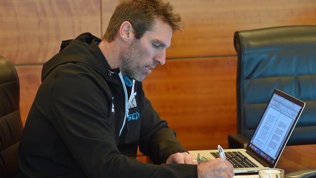 Port Adelaide's list manager Jason Cripps. Picture:Tony Gough