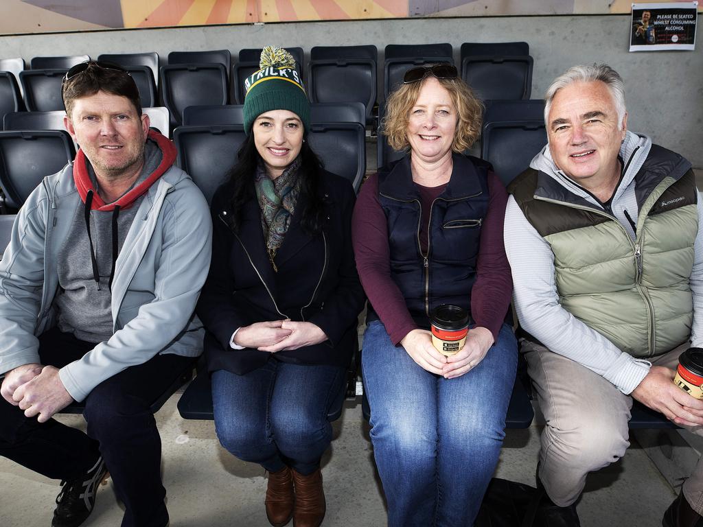 From left, Andrew and Jeanene Gillow and Kristine and Brett Hyatt, all of Launceston. Picture: Chris Kidd