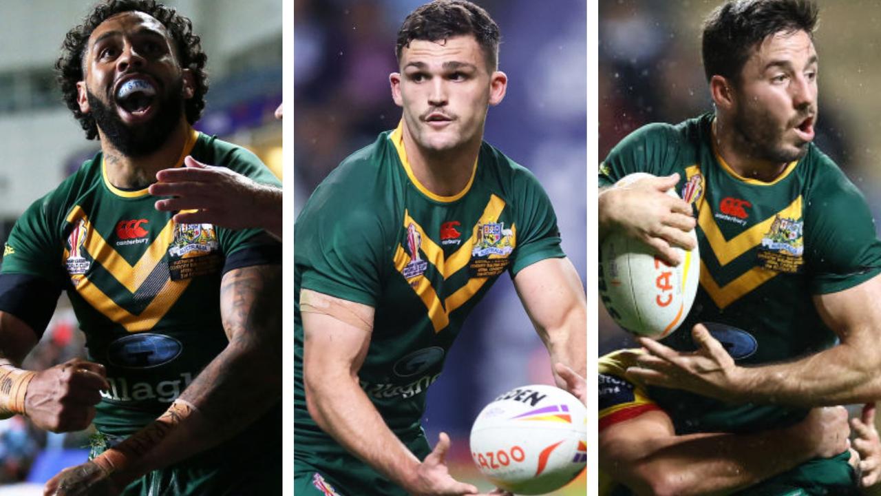 Josh Addo-Carr, Nathan Cleary and Ben Hunt. Getty