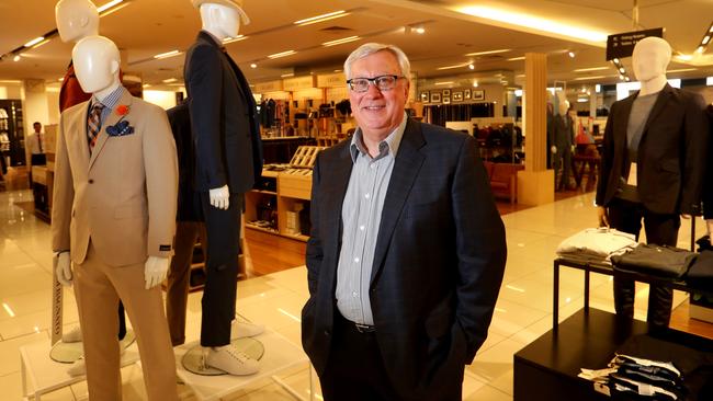 Incoming chairman Garry Hounsell at Myer’s Bourke Street store in Melbourne yesterday. Picture: David Geraghty.