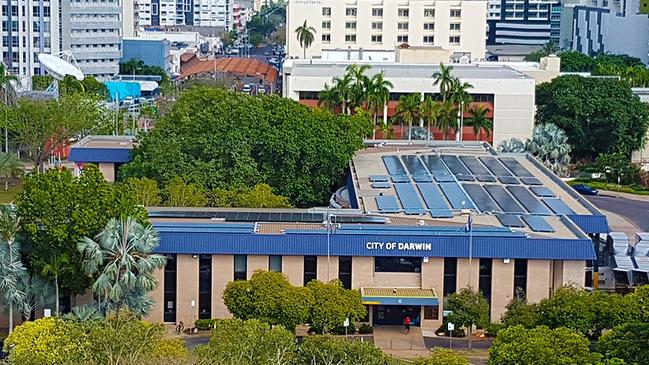 Darwin Civic Centre. Picture: Country Solar NT