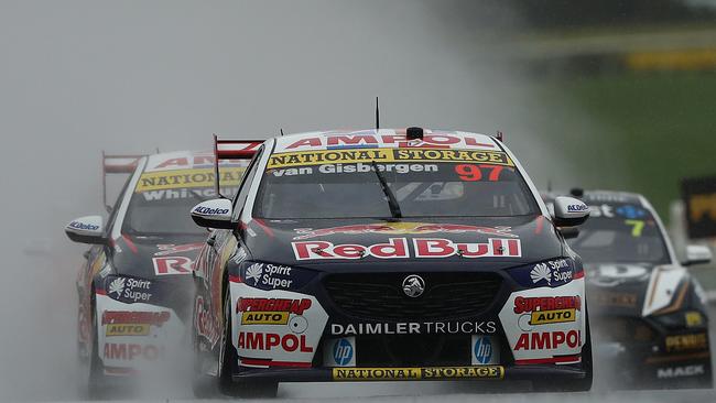 Shane van Gisbergen during race five at the Sandown SuperSprint on March 21. Picture: Robert Cianflone/Getty Images