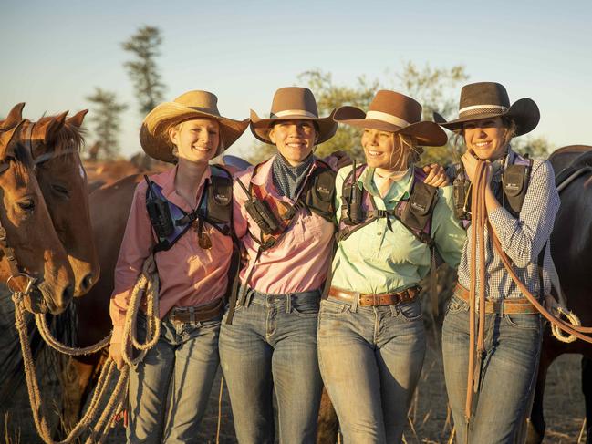 ## FEES APPLY / ONE TIME USE / MUST CREDIT / SEE INSTRUCTIONS ## Images from Fossil Downs Station to support NCA's 2023 Bush Summit. The Ford Sisters; Tia, Shae, Pippa, and Tess - Born and raised in the Kimberley. Educated via Kimberley School of The Air. MUST CREDIT PIC: Stacey Ford Photography