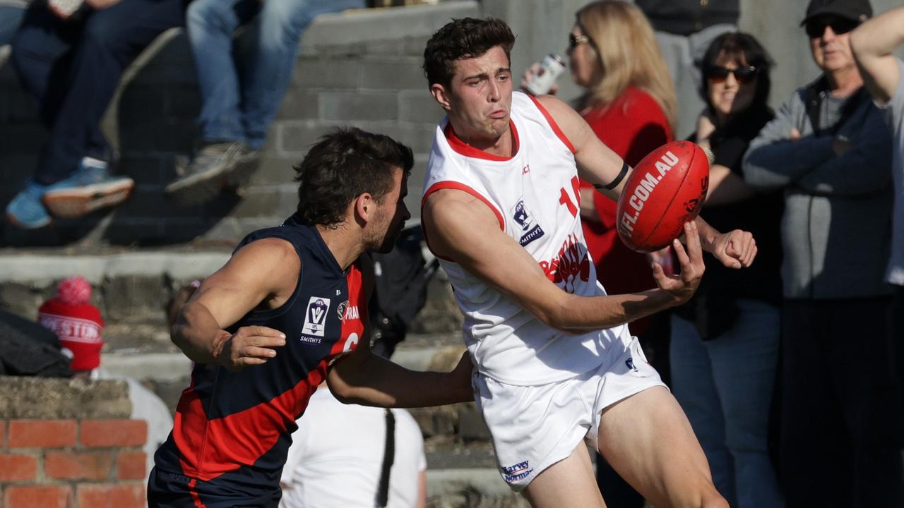 Brandon Ryan in action for Northern Bullants this year. Picture: Hamish Blair