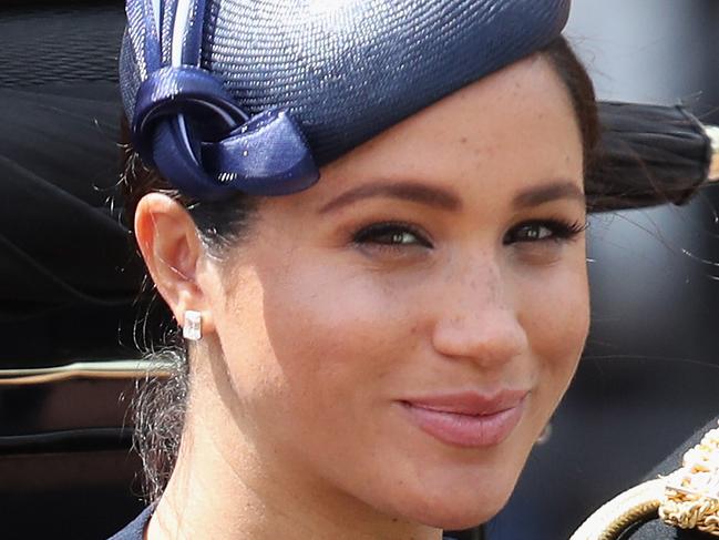 LONDON, ENGLAND - JUNE 08:  Meghan, Duchess of Sussex during Trooping The Colour, the Queen's annual birthday parade, on June 8, 2019 in London, England.  (Photo by Chris Jackson/Getty Images)