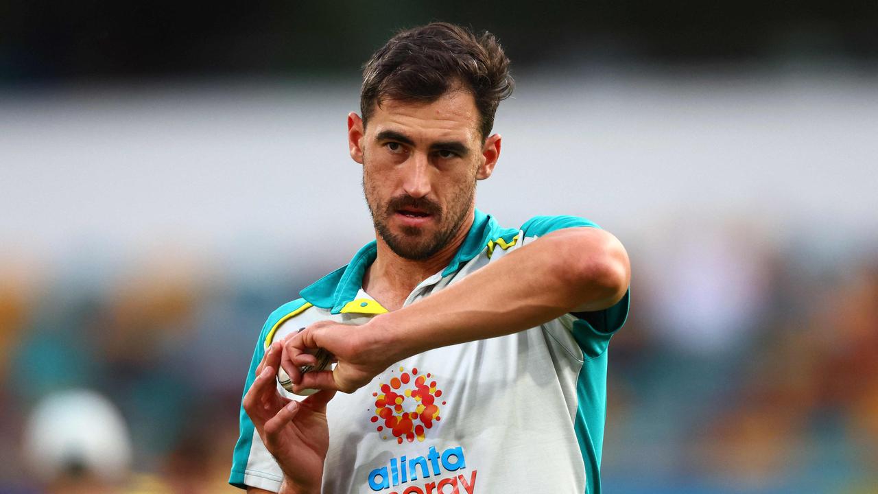 Australian bowler Mitchell Starc. Photo by Patrick Hamilton / AFP