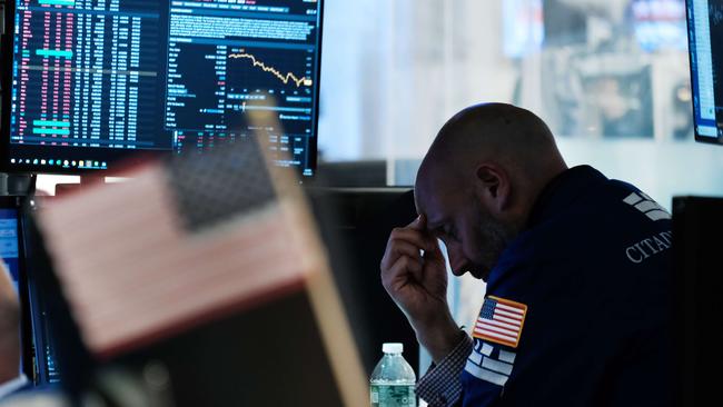 Equity investors are being spooked by rising inflation and prospect of unexpectedly large rate hikes. Picture: Spencer Platt/Getty Images