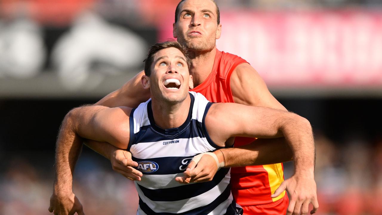 Why is Tom Hawkins even playing after no pre-season following surgery on his foot?