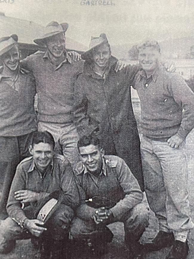 Ronald Spence (top row, second from left) during his service. Picture: Supplied.