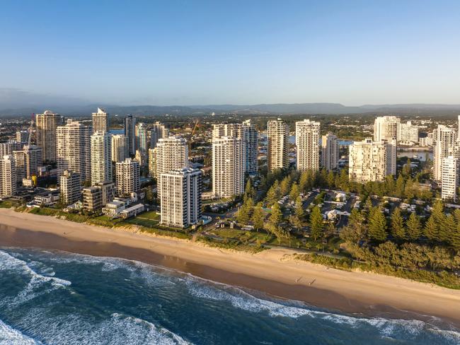 MANSION MAGAZINE NOVEMBER 12, 2022. Artist impression of new property development: White, Main Beach, Gold Coast, QLD. Photo: Supplied