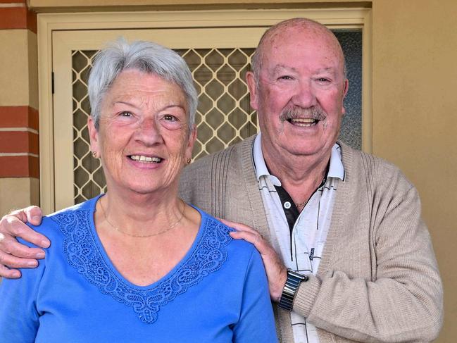 MAY 10, 2024: Golden Grove Lifestyle Village residents Jim and Gill O'Neill. Picture: Brenton Edwards