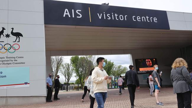 The AIS Arena has been used as a mass vaccination hub since September 2021. Picture: NCA NewsWire / Gary Ramage