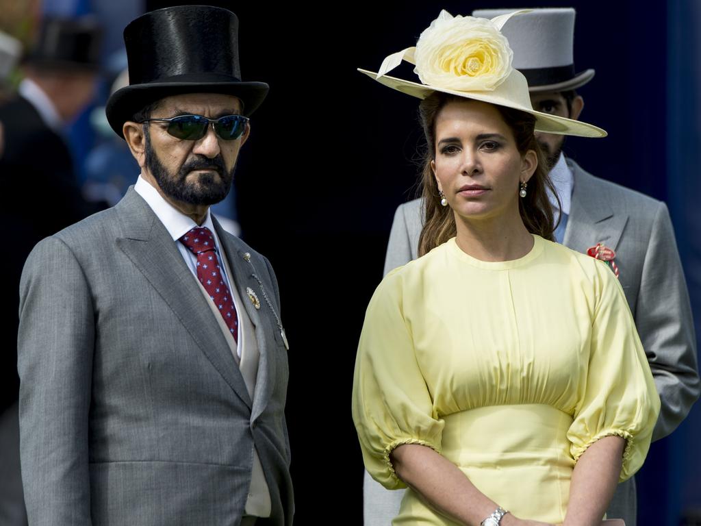 Princess Haya Bint Al Hussein and Sheikh Mohammed Bin Rashid Al Maktoum attend Derby day at Epsom Derby festival on June 3, 2017. Picture: Mark Cuthbert/UK Press via Getty Images