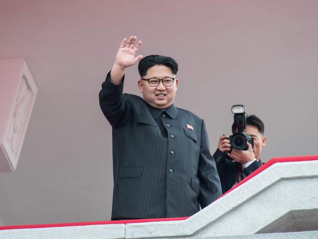 North Korean leader Kim Jong-un has fired off another missile test in defiance of international sanctions. Picture: Ed Jones/AFP