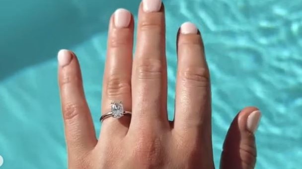 Ms Brugman’s ring. Picture: Instagram