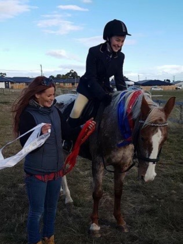 Ms Purton passed down her love of horses to Ms Robertson. Picture: Supplied.