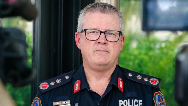 NT Police Commissioner Jamie Chalker. Picture: Glenn Campbell